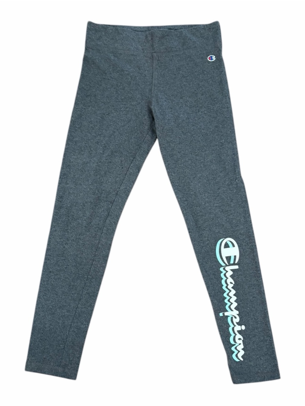 Champion Girls' Gray Logo Leggings L